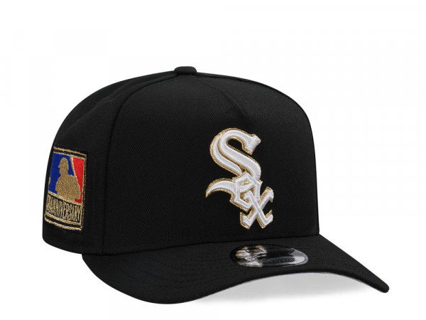 New Era Chicago White Sox 125th Anniversary Black Gold Edition A Frame 9Fifty Snapback Cap