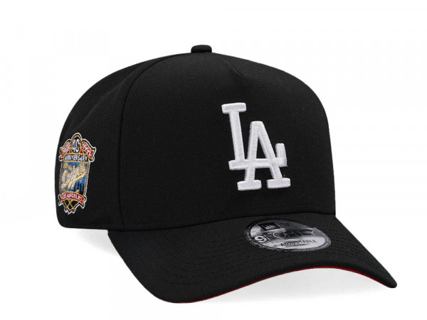 New Era Los Angeles Dodgers 40th Anniversary Black Red 9Forty A Frame Snapback Cap