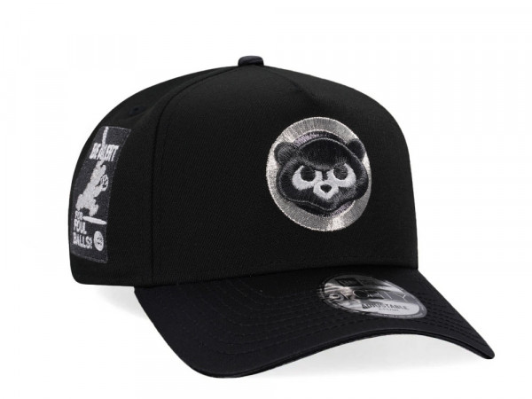 New Era Chicago Cubs Black Satin Edition A Frame 9Forty Snapback Cap