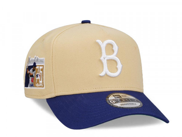 New Era Brooklyn Dodgers Jackie Robinson 75 Years Throwback Edition 9Forty A Frame Snapback Cap