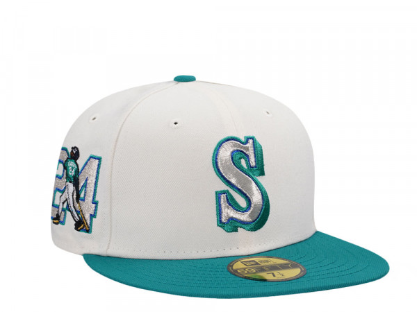 New Era Seattle Mariners Ken Griffey Jr Chrome Two Tone Edition 59Fifty Fitted Cap