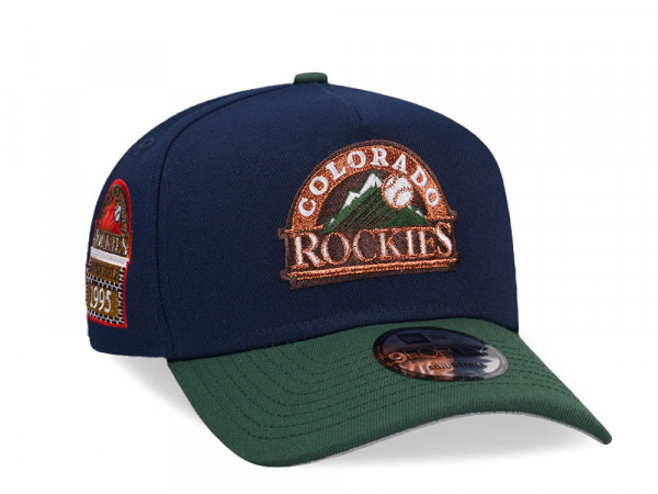 New Era Colorado Rockies Coors Field 1995 Ocean Copper Two Tone Edition 9Forty A Frame Snapback Cap