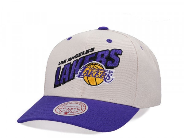 Mitchell & Ness Los Angeles Lakers Chrome Two Tone Pro Crown Fit Snapback Cap