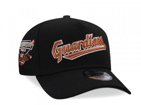 New Era Cleveland Guardians Fenway Park Chrome Two Tone A Frame 9Forty Snapback Cap