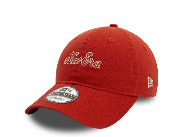 New Era New Era Classic Logo Red 9Twenty Strapback Cap