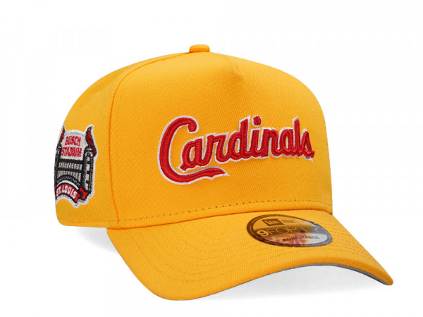 New Era St. Louis Cardinals Busch Stadium Yellow Classic A Frame 9Forty Snapback Cap