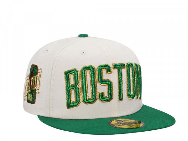 New Era Boston Celtics Chrome Shamrock Two Tone Edition 59Fifty Fitted Cap