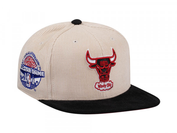 Mitchell & Ness Chicago Bulls All Star 1988 Two Tone Hardwood Classic Cord Edition Dynasty Fitted Cap