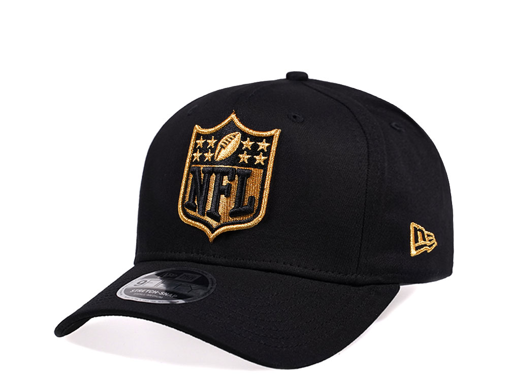 New Era NFL Shield Black and Gold Edition 9Fifty Stretch Snapback Cap ...