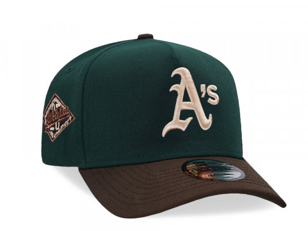 New Era Oakland Athletics 25th Anniversary Dark Green Two Tone 9Forty A Frame Snapback Cap