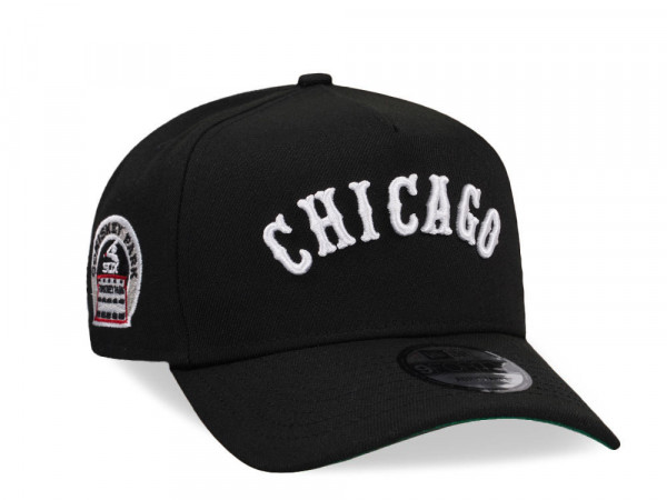 New Era Chicago White Sox Comiskey Park Black Throwback Edition 9Forty A Frame Snapback Cap