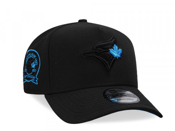 New Era New Era Toronto Blue Jays 30th Anniversary Black Blue 9Forty A Frame Snapback Cap