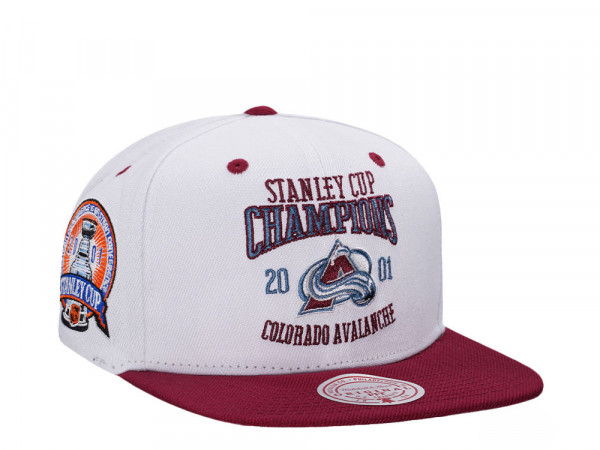Mitchell & Ness Colorado Avalanche Stanley Cup Champions 2001 Two Tone Snapback Cap