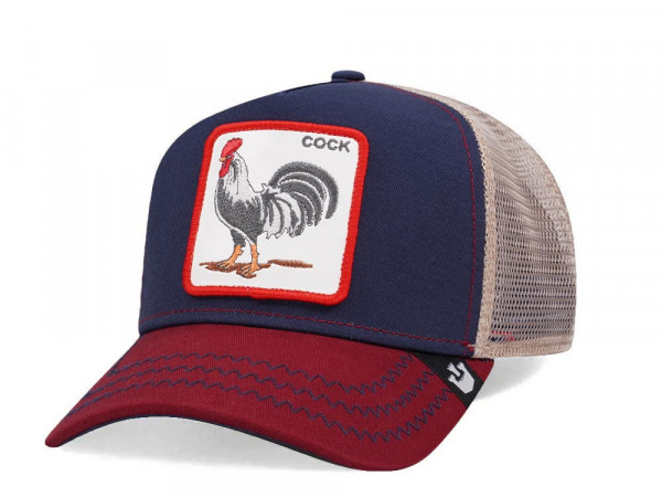 Goorin Bros The Cock Navy Red Trucker Snapback Cap