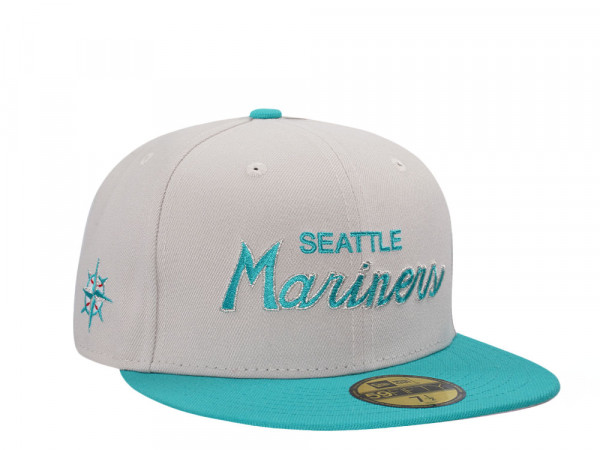New Era Seattle Mariners Stone Pink Two Tone Edition 59Fifty Fitted Cap