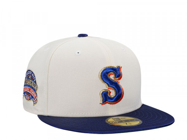 New Era Syracuse Mets Inaugural Season 2019 Chrome Satin Prim Two Tone Edition 59Fifty Fitted Cap