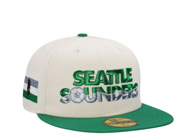 New Era Seattle Sounders Chrome Two Tone Edition 59Fifty Fitted Cap