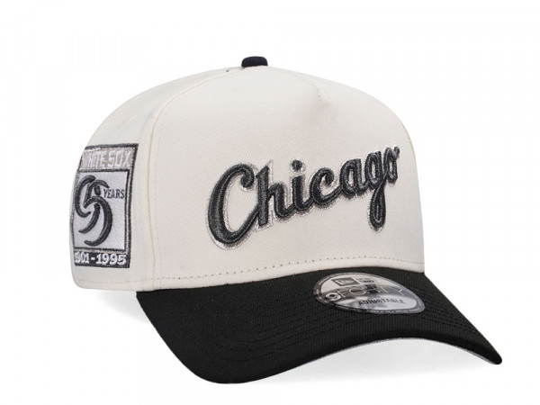 New Era Chicago White Sox 95 Years Chrome Two Tone A Frame 9Forty Snapback Cap