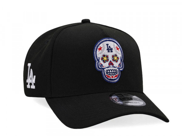 New Era Los Angeles Dodgers Skull Black Classic Edition A Frame 9Forty Snapback Cap