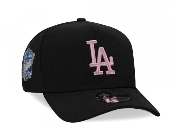 New Era Los Angeles Dodgers 40th Anniversary Black And Pink A Frame 9Forty Snapback Cap
