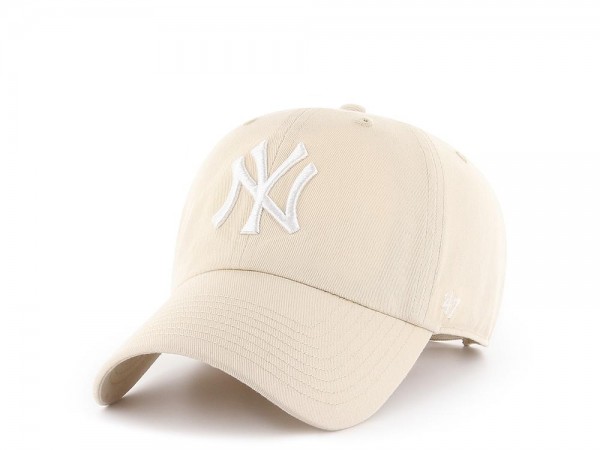 47Brand New York Yankees Natural Clean up Strapback Cap