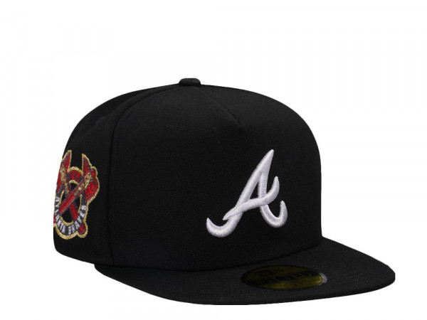New Era Atlanta Braves 1876 Black Edition A Frame 59Fifty Fitted Cap