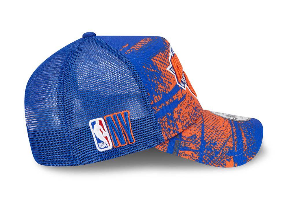 New Era New York Knicks NBA Tip Off 2024 Trucker 9Forty A Frame